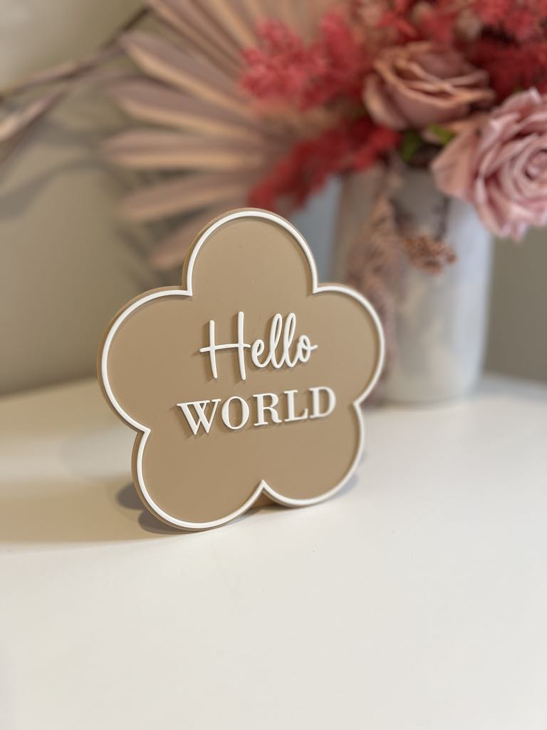 Hello World Announcment Plaque